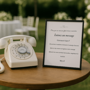 Location livre d’or audio – Modèle Blanc